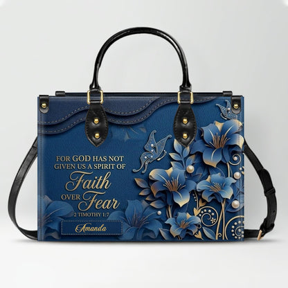 Personalized Mom Leather Handbag & Wallet Set – Custom Name Floral Butterfly Purse for Mother's Day Birthday Gift – CHRISTIANARTBAG CAB01100826