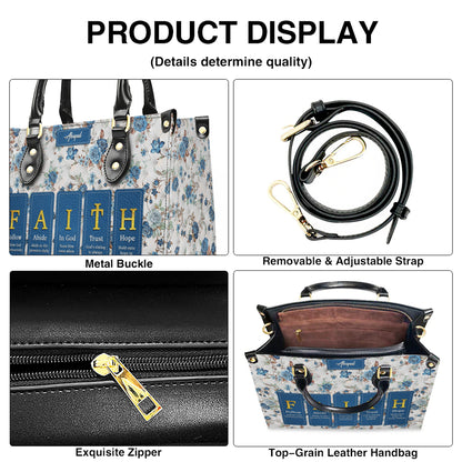Personalized Christian Leather Handbag – Custom Name Faith-Inspired Gift for Women