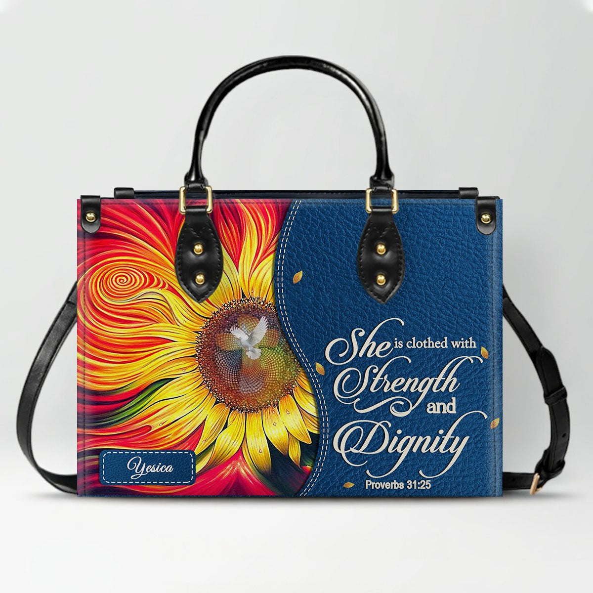Personalized Christian Leather Handbag for Women – Faith-Inspired Design | CHRISTIANARTBAG