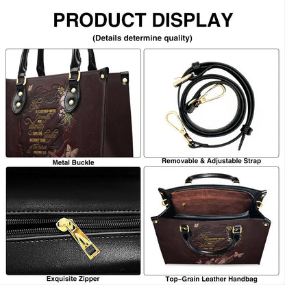 CHRISTIANARTBAG Personalized Leather Handbag - Custom Proverbs 31 in Burgundy - CAB0171326