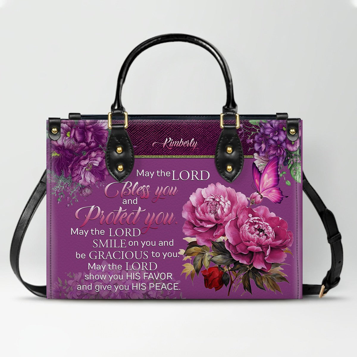 Custom Engraved Leather Handbag - Elegance & Faith Combined - CHRISTIANARTBAG CABLTHB01031226