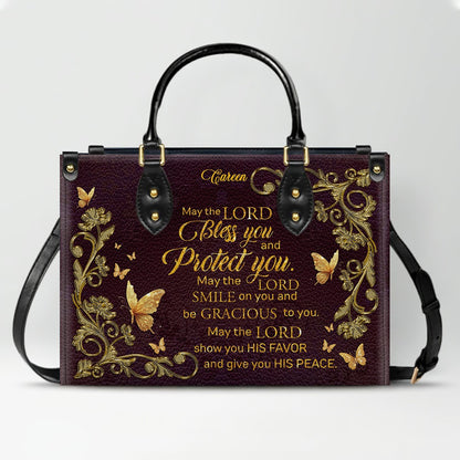 CHRISTIANARTBAG Personalized Leather Handbag with Bible Verse – Custom Name & Color Christian Gift for Women - CAB020226