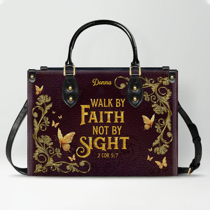 CHRISTIANARTBAG Personalized Leather Handbag with Bible Verse – Custom Name & Color Christian Gift for Women - CAB020226