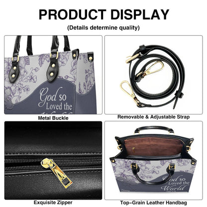 Custom Leather Handbag for Women – Personalized Name & Favorite Bible Verse | CHRISTIANARTBAG