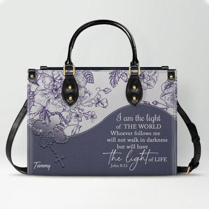 Personalized Christian Leather Handbag & Free Clutch Set – Custom Bible Verse Gift for Women CAB0241426