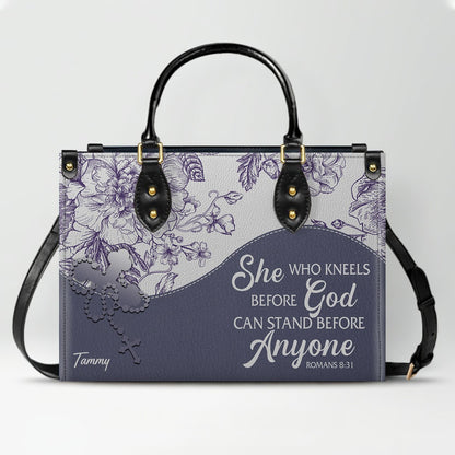 Personalized Christian Leather Handbag & Free Clutch Set – Custom Bible Verse Gift for Women CAB0241426