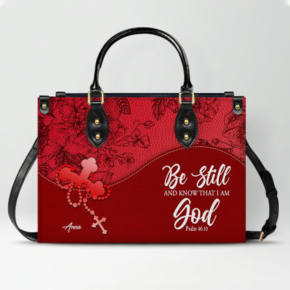 Personalized Leather Handbag with Bible Verse – Christian Gift by CHRISTIANARTBAG
