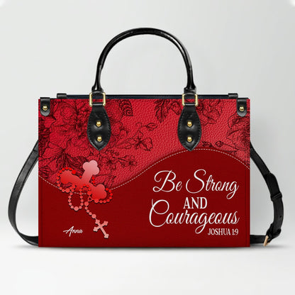 Personalized Leather Handbag with Bible Verse – Christian Gift by CHRISTIANARTBAG