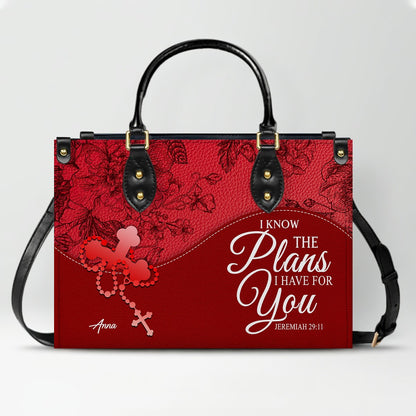 Personalized Leather Handbag with Bible Verse – Christian Gift by CHRISTIANARTBAG