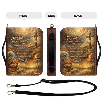 Personalized Bible Cover with Custom Name & Scripture – ChristianArtBag® CAB0112826