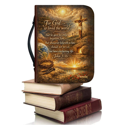 Personalized Bible Cover with Custom Name & Scripture – ChristianArtBag® CAB0112826