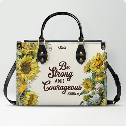 Personalized Christian Leather Handbag for Women – Custom Name & Bible Verse | CHRISTIANARTBAG CAB011426