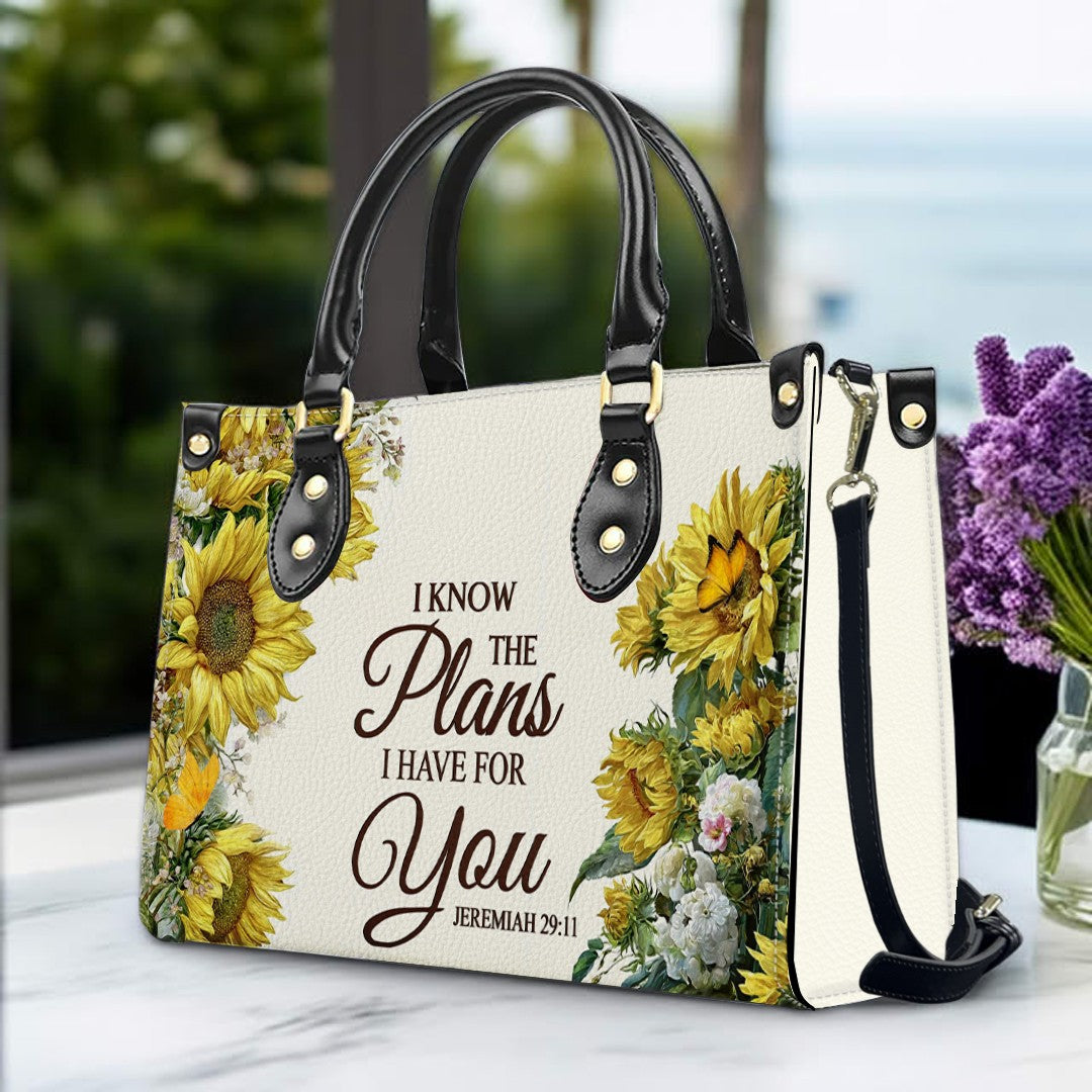 Personalized Christian Leather Handbag for Women – Custom Name & Bible Verse | CHRISTIANARTBAG CAB011426