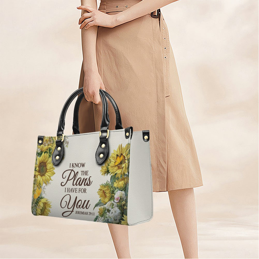 Personalized Christian Leather Handbag for Women – Custom Name & Bible Verse | CHRISTIANARTBAG CAB011426