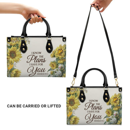 Personalized Christian Leather Handbag for Women – Custom Name & Bible Verse | CHRISTIANARTBAG CAB011426