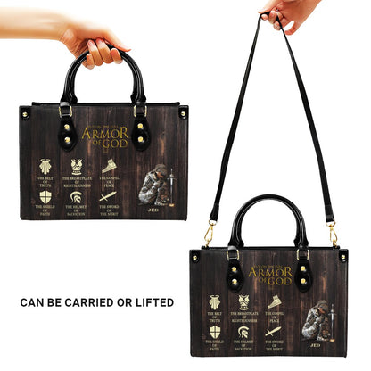 Christianartbag Handbags, Put On The Full Armor Of God Leather Bags, Personalized Bags, Gifts for Women, Christmas Gift, CABLTB01240823.