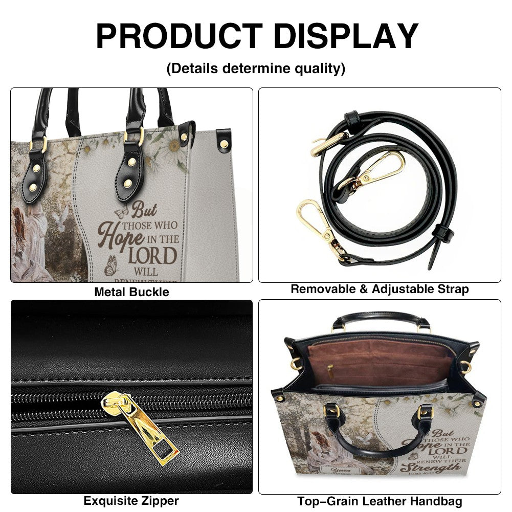 Personalized Christian Leather Handbag for Women - Custom Name & Bible Verse Tote Bag - Handcrafted Scripture Purse by CHRISTIANARTBAG