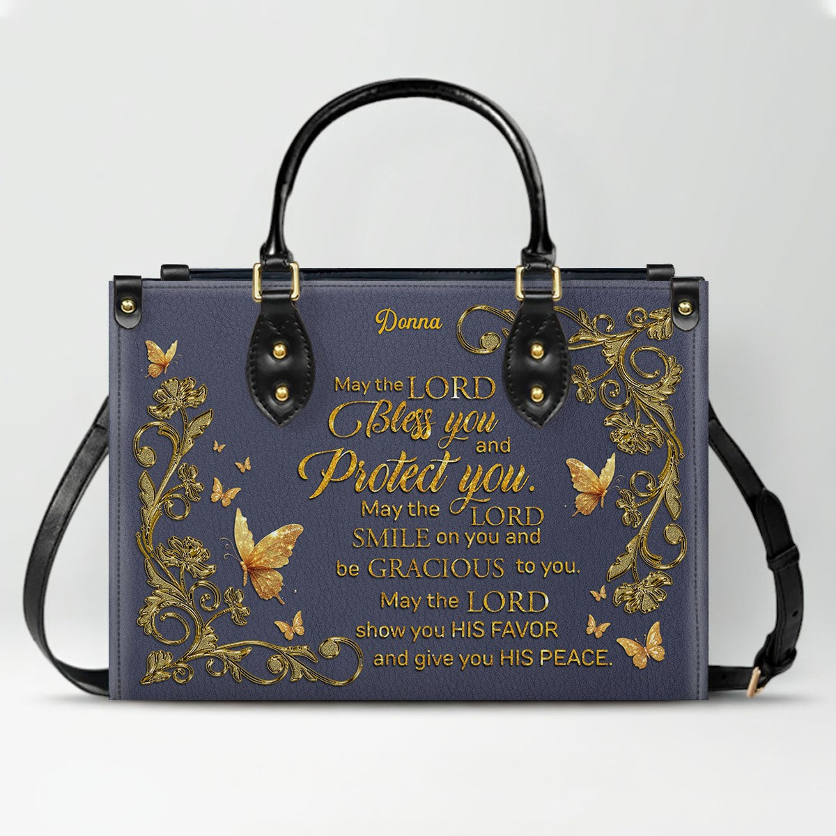 CHRISTIANARTBAG Personalized Leather Handbag - Custom Bible Verse Tote Bag for Christian Women - Religious Cross Body Purse - Mother’s Day Gift
