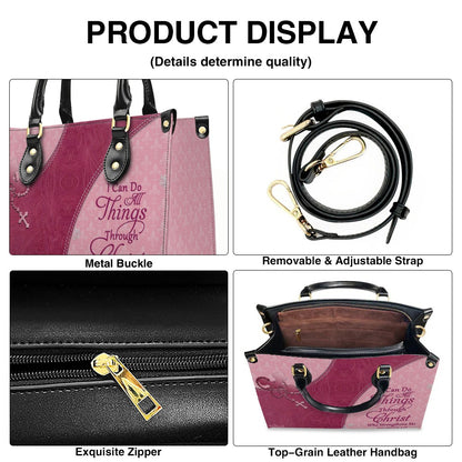 Christian Leather Purse with Personalized Name & Custom Bible Verse | CHRISTIANARTBAG Luxury Bag