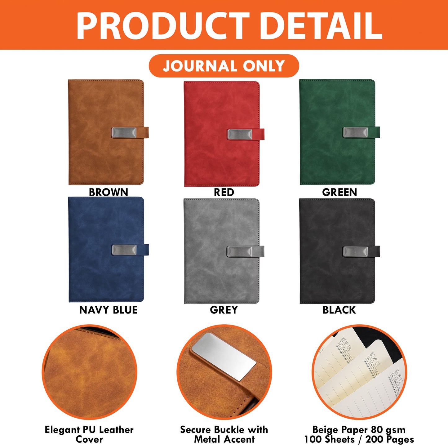 Premium Custom Leather Journal & Pen Set - Armor of God Collection | CHRISTIANARTBAG CAB016126