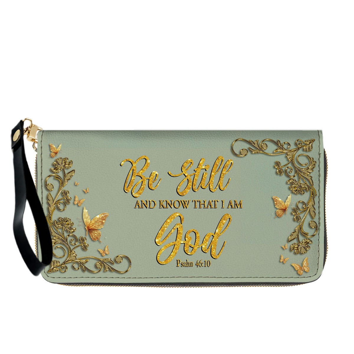 Personalized Leather Handbag & Long Wallet Set – Christian Bible Verse Gift for Women | CHRISTIANARTBAG CAB020226