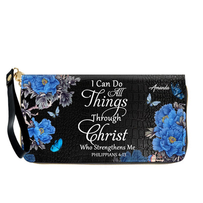 Personalized Christian Leather Handbag & Long Wallet Set – Christian Bible Verse Bag | CHRISTIANARTBAG CAB01012326