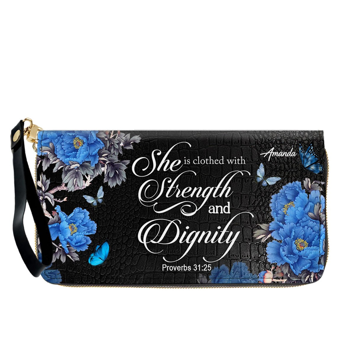 Personalized Christian Leather Handbag & Long Wallet Set – Christian Bible Verse Bag | CHRISTIANARTBAG CAB01012326