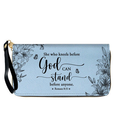 Personalized Leather Handbag Cool Blue & Wallet Set for Women – Custom Name & Bible Verse – Christian Gift | CHRISTIANARTBAG