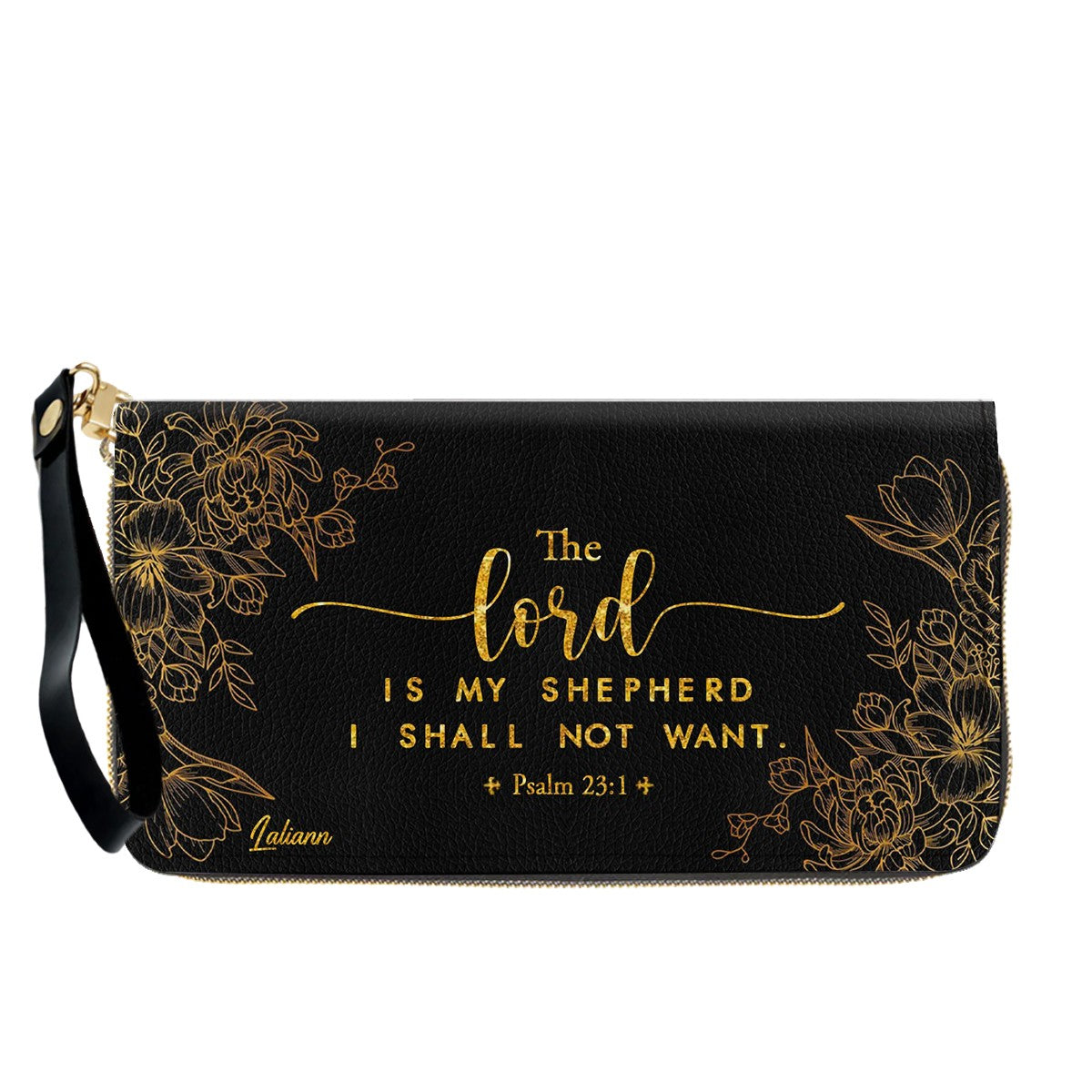Personalized Leather Handbag Black with Bible Verse – Christian Gifts – Custom Christian Purse by CHRISTIANARTBAG CAB012626