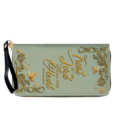 Personalized Leather Handbag & Long Wallet Set – Christian Bible Verse Gift for Women | CHRISTIANARTBAG CAB020226