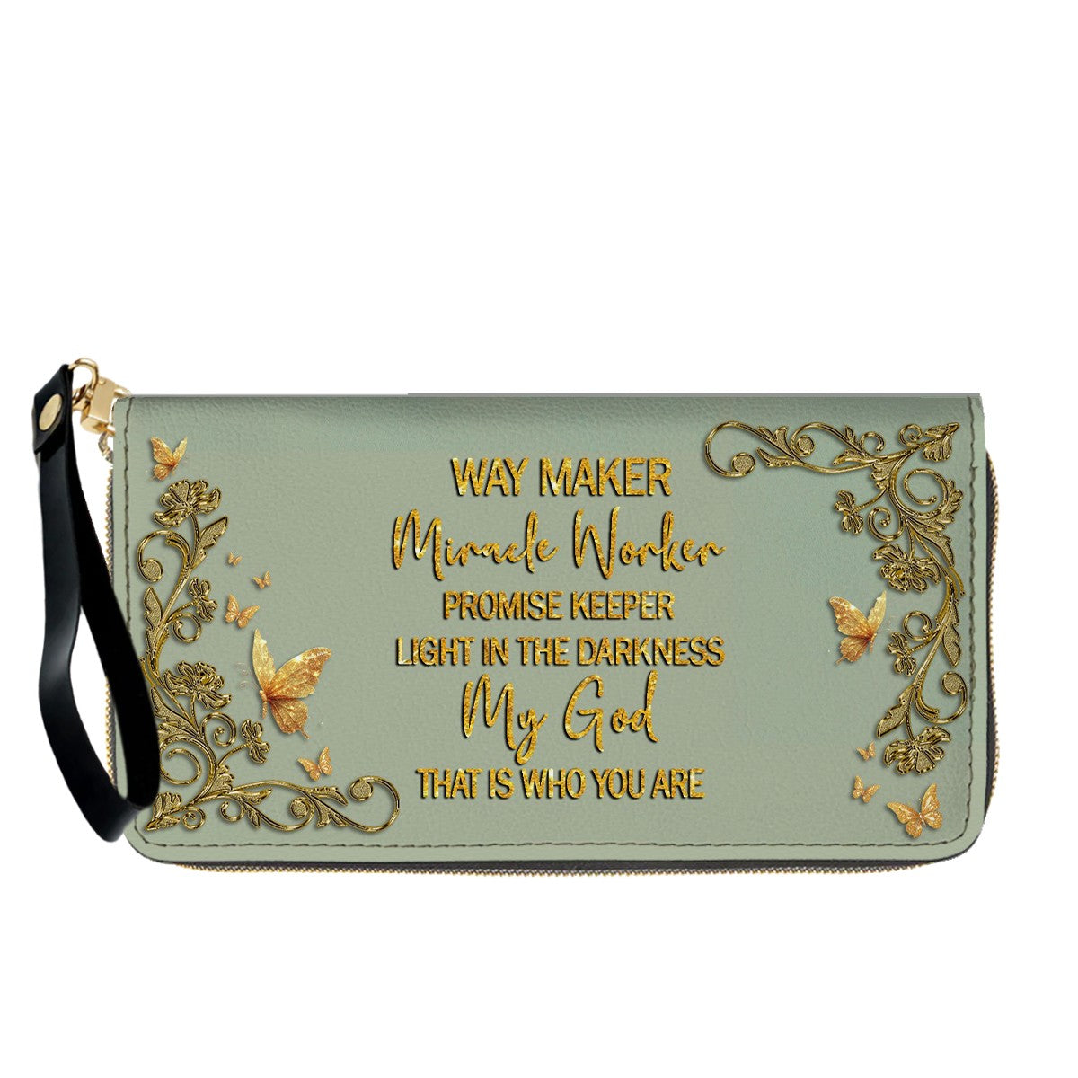 Personalized Leather Handbag & Long Wallet Set – Christian Bible Verse Gift for Women | CHRISTIANARTBAG CAB020226