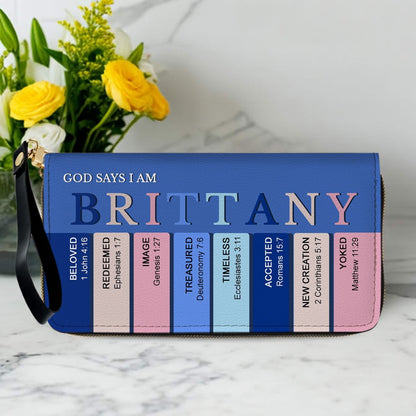 SET - Personalized Leather Tote Bag with Bible Verses – Uncover the sacred meaning of your name – Custom Faith-Inspired Handbag | CHRISTIANARTBAG Leather TOTE Bag