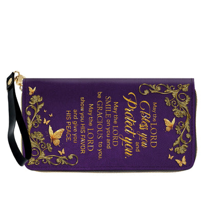 Personalized Leather Handbag with Custom Name & Bible Verse - Personalized Christian Leather Handbag & Wallet Set | CHRISTIANARTBAG™ CAB01012626