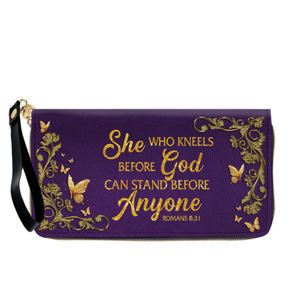 Personalized Leather Handbag with Custom Name & Bible Verse - Personalized Christian Leather Handbag & Wallet Set | CHRISTIANARTBAG™ CAB01012626