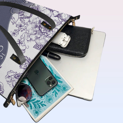 Buy 1 Personalized Christian Leather Tote Bag, Get 1 Free Clutch – Limited 7 Days Offer!