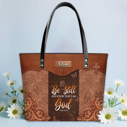 Personalized Leather Tote Bag with Bible Verses – Personalized Leather Handbags – A Statement of Faith & Strength | CHRISTIANARTBAG Leather TOTE Bag.