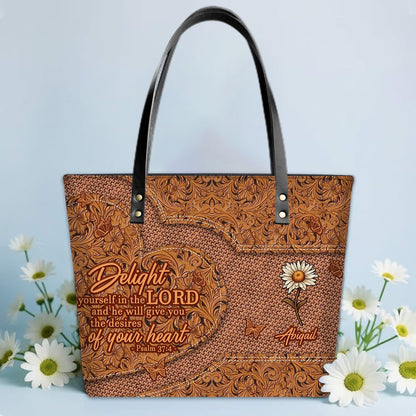 Personalized Leather Tote Bag with Bible Verses – Personalized Leather Handbags – A Statement of Faith & Strength | CHRISTIANARTBAG Leather TOTE Bag CAB01041225