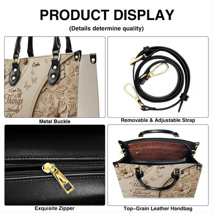 Personalized Bible Verse Leather Handbag & Wallet Set | Custom Christian Purse Set - CHRISTIANARTBAG 02080826