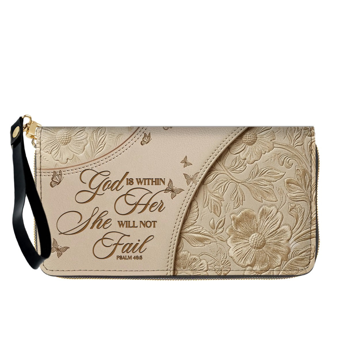 Personalized Bible Verse Leather Handbag & Wallet Set | Custom Christian Purse Set - CHRISTIANARTBAG 02080826