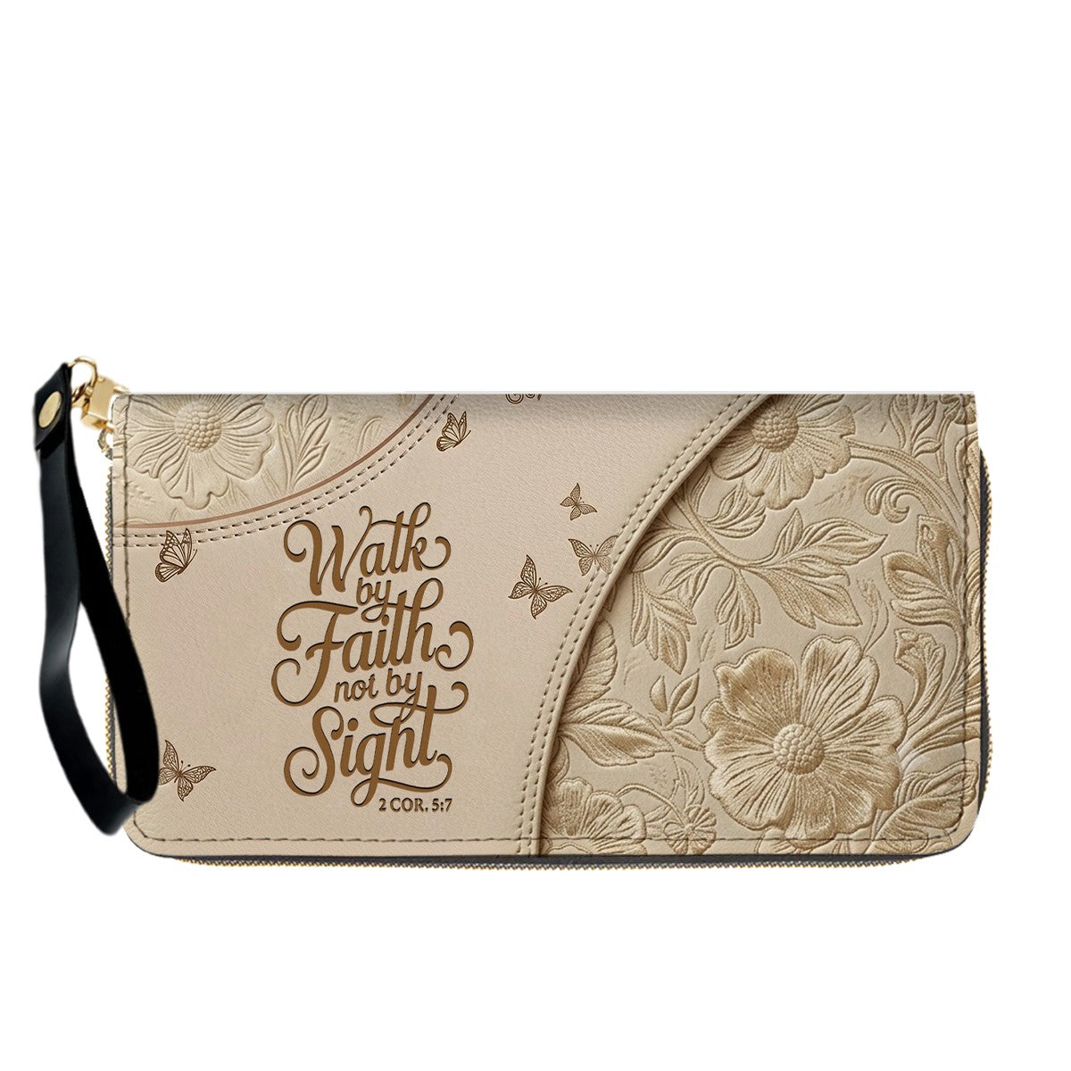 Personalized Bible Verse Leather Handbag & Wallet Set | Custom Christian Purse Set - CHRISTIANARTBAG 02080826