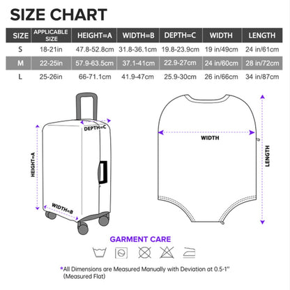 Personalized Christian Luggage Cover with Bible Verse for Each Name Letter – Custom Travel Gift by CHRISTIANARTBAG