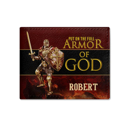 Personalized Men's Wallet - Armor of God | CHRISTIANARTBAG CABW04200524