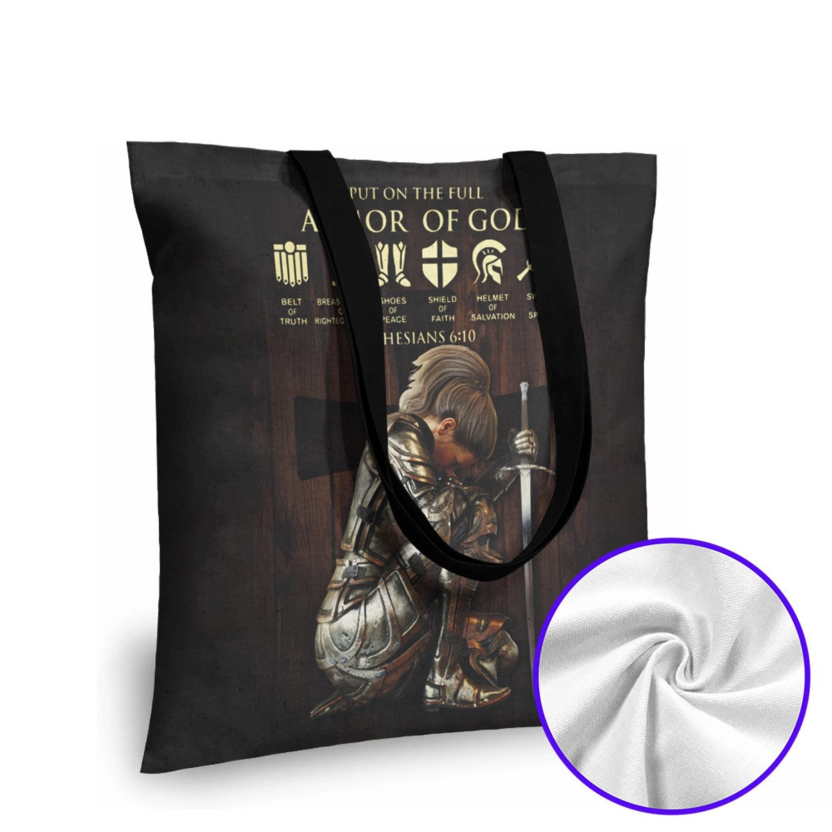 Christianartbag Handbags, Put On The Full Armor Of God Leather Bags, Personalized Bags, Gifts for Women, Christmas Gift, CABLTB01240823.