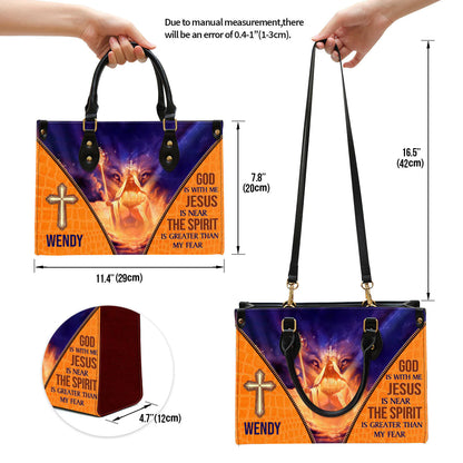 Christianartbag Handbag, The Spirit Is Greater Than My Fear, Personalized Gifts, Gifts for Women, Christmas Gift. - Christian Art Bag