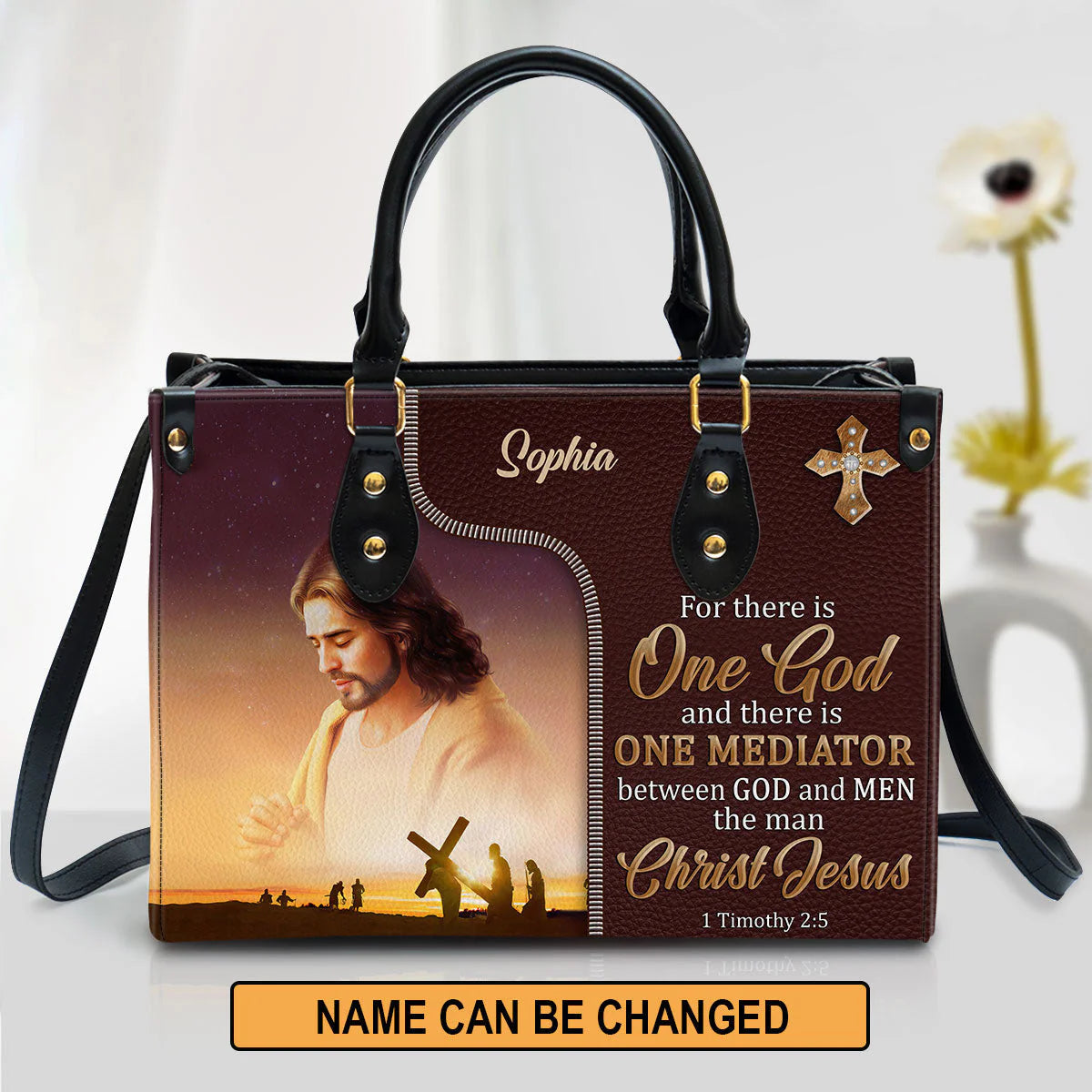 Christianartbag Handbag, There Is One Mediator Between God And Men The Man Christ Jesus, Personalized Gifts, Gifts for Women, Christmas Gift. - Christian Art Bag