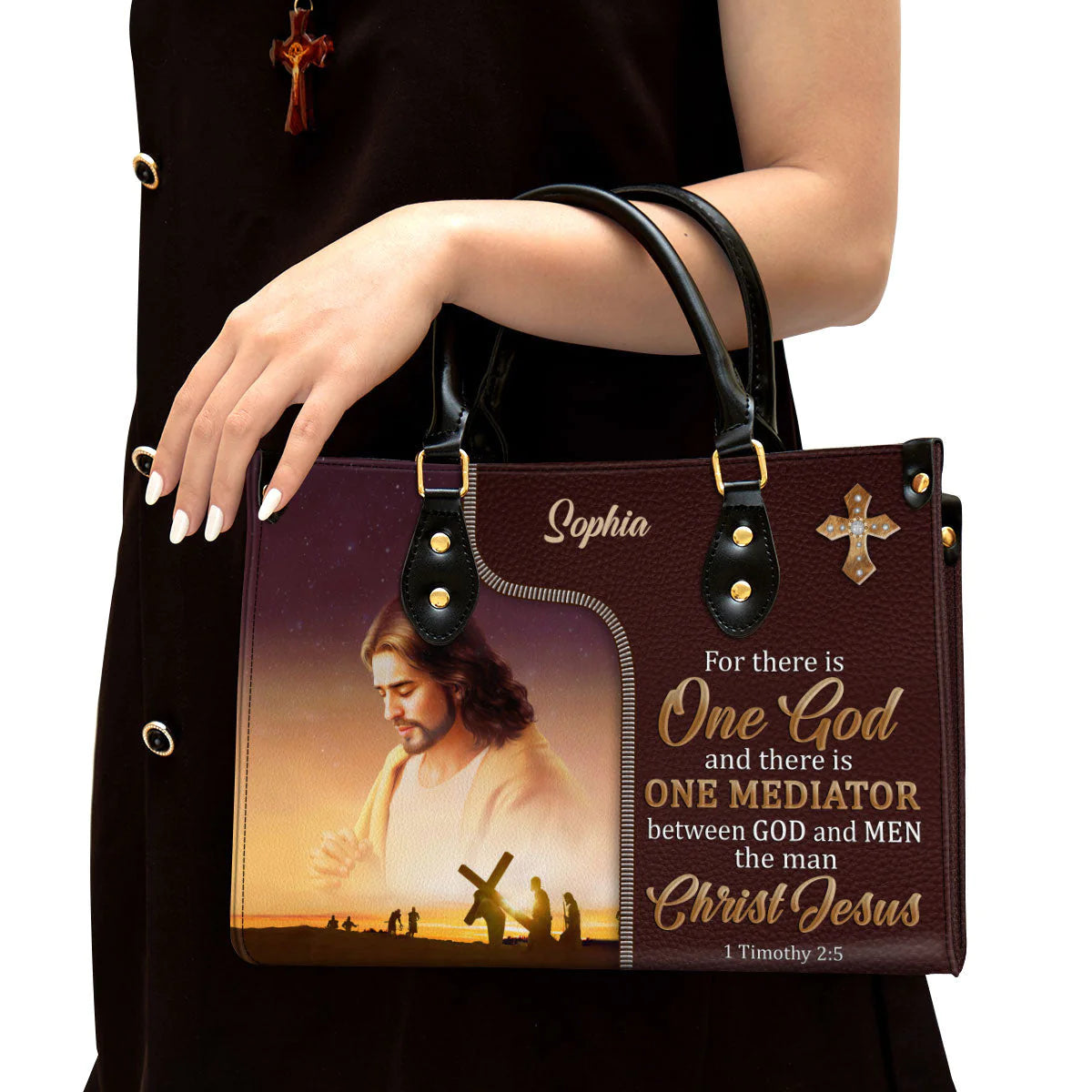 Christianartbag Handbag, There Is One Mediator Between God And Men The Man Christ Jesus, Personalized Gifts, Gifts for Women, Christmas Gift. - Christian Art Bag