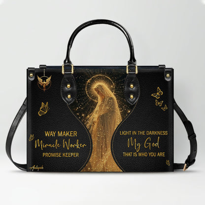 Personalized Christian Leather Handbag & Wallet Set | CHRISTIANARTBAG™ Faith Gift for Women
