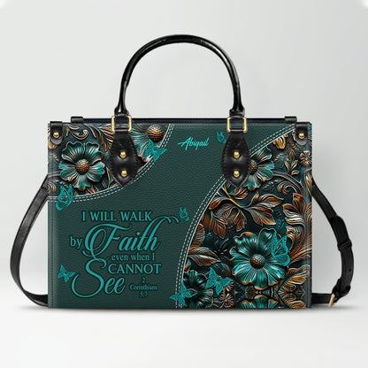 Personalized Christian Handbag with Bible Verses – Custom Name Faith Gift - CAB 120525