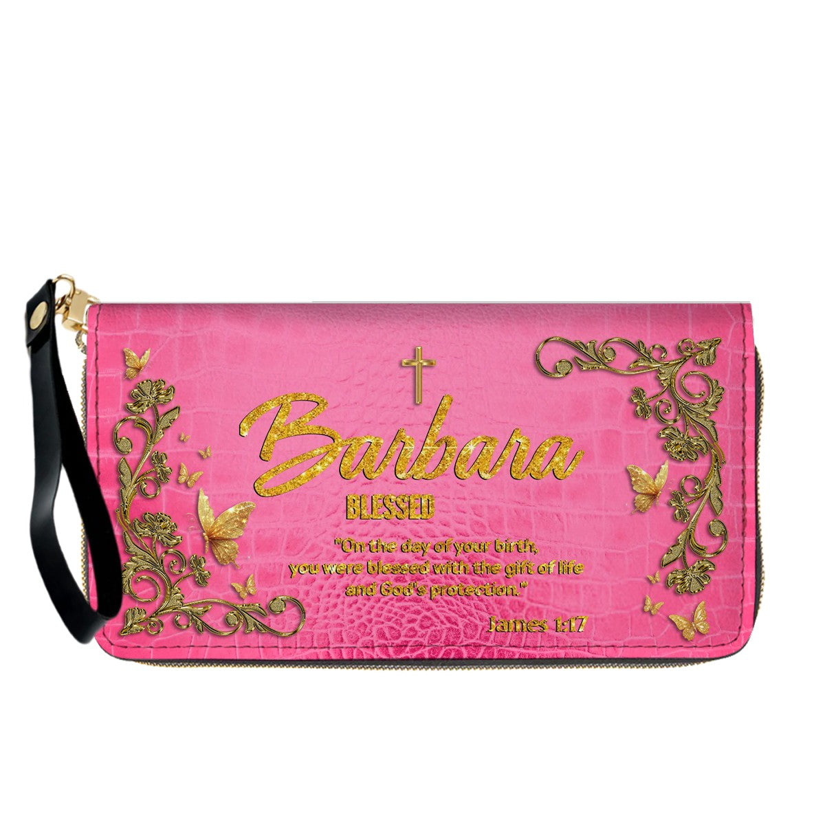 Personalized Christian Leather Handbag with Free Clutch – Custom Name & Bible Verse Meaning – Luxury Faith Gift for Women