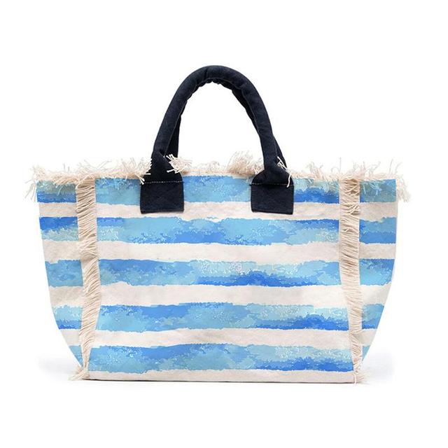 HPSP Handmade Bags, Printed Women's HandBag Large Capacity Tassel Design Simple Weekend Travel Bag Bride Gift Summer Beach Bag Canvas Tote. - Christian Art Bag